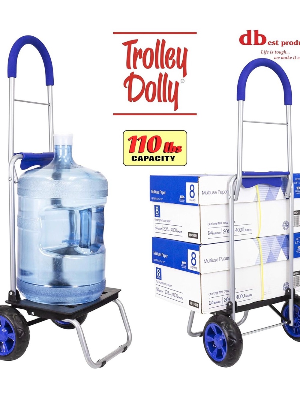 Dbest NWT ( in original box and never used)Blue Folding Shopping Trolley Cart! - Picture 6 of 6